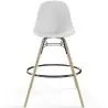 Buy Bar Stool - Scandinavian Design - Wooden Legs - Pack of 4 - Lumi White 61567 in the Europe