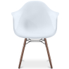 Buy Dining Chairs - Scandinavian Design - Dark Wood Legs - Skandiva White 61569 - in the EU