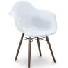 Buy Dining Chairs - Scandinavian Design - Dark Wood Legs - Skandiva White 61569 with a guarantee