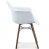 Buy Dining Chairs - Scandinavian Design - Dark Wood Legs - Skandiva White 61569 in the Europe