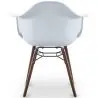 Buy Dining Chairs - Scandinavian Design - Dark Wood Legs - Skandiva White 61569 home delivery