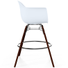 Buy Bar Stool - Scandinavian Design - Dark Wood Legs - Skandiva White 61570 - in the EU