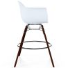 Buy Bar Stool Scandinavian Design - Dark Wood Legs - Pack of 2 - Skandiva White 61573 in the Europe
