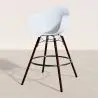 Buy Bar Stool Scandinavian Design - Dark Wood Legs - Pack of 2 - Skandiva White 61573 - in the EU