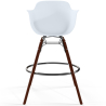 Buy Bar Stools Scandinavian Design - Dark Wood Legs - Pack of 4 - Skandiva White 61574 in the Europe