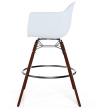 Buy Bar Stools Scandinavian Design - Dark Wood Legs - Pack of 4 - Skandiva White 61574 with a guarantee
