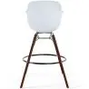 Buy Bar Stools Scandinavian Design - Dark Wood Legs - Pack of 4 - Skandiva White 61574 with a guarantee