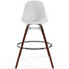 Buy Bar Stool - Scandinavian Design - Dark Wood Legs - Lumi White 61576 - in the EU