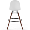 Buy Bar Stool - Scandinavian Design - Dark Wood Legs - Lumi White 61576 with a guarantee