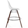 Buy Bar Stool - Scandinavian Design - Dark Wood Legs - Lumi White 61576 in the Europe