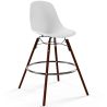 Buy Bar Stools - Scandinavian Design - Dark Wood Legs - Pack of 2 - Lumi White 61579 in the Europe