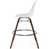Buy Bar Stools - Scandinavian Design - Dark Wood Legs - Pack of 2 - Lumi White 61579 home delivery