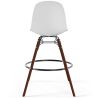 Buy Bar Stools - Scandinavian Design - Dark Wood Legs - Pack of 2 - Lumi White 61579 - in the EU