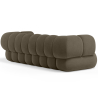 Buy Velvet Upholstered Sofa - Modern Style - 2/3 Seater - Curved Premium Taupe 61486 with a guarantee