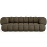 Buy Velvet Upholstered Sofa - Modern Style - 2/3 Seater - Curved Premium Taupe 61486 - in the EU