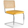 Buy Dining Chair - Upholstered in Velvet - Wood and Rattan - New Edition - Wanda Dark green 61591 - prices
