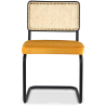 Buy Dining Chair - Upholstered in Velvet - Wood & Rattan - New Edition - Nema Mustard 61590 - in the EU