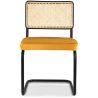 Buy Dining Chair - Upholstered in Velvet - Wood & Rattan - New Edition - Nema Mustard 61590 - in the EU