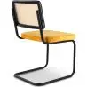 Buy Dining Chair - Upholstered in Velvet - Wood & Rattan - New Edition - Nema Mustard 61590 home delivery