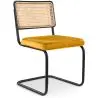 Buy Dining Chair - Upholstered in Velvet - Wood & Rattan - New Edition - Nema Mustard 61590 - prices