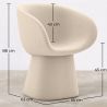 Buy Modern Armchair in Contemporary Style - For Hotel and Restaurant Decoration - Fantone White 61583 - in the EU