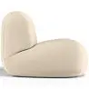 Buy Organic-Shaped Lounge Armchair - Velvet Upholstered Armchair Scandinavian Modern Design - Dustine White 61587 at MyFaktory