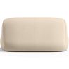 Buy Organic-Shaped Sofa - Velvet Upholstered Scandinavian Modern Design - Dustine White 61588 home delivery