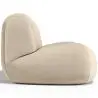 Buy Organic-Shaped Sofa - Velvet Upholstered Scandinavian Modern Design - Dustine White 61588 at MyFaktory