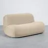 Buy Organic-Shaped Sofa - Velvet Upholstered Scandinavian Modern Design - Dustine White 61588 - in the EU
