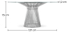 Buy Dining Table Cylinder Steel 16326 with a guarantee