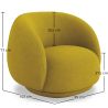 Buy Modern Rounded Armchair - Comfort and Style for Luxury Décor - Serida Yellow 61586 in the Europe