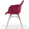 Buy Velvet Dining Chair - Scandinavian Design and Wooden Legs - Skandiva  Dark red 61594 in the Europe