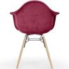 Buy Velvet Dining Chair - Scandinavian Design and Wooden Legs - Skandiva  Dark red 61594 with a guarantee