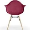 Buy Velvet Dining Chair - Scandinavian Design and Wooden Legs - Skandiva  Dark red 61594 - in the EU