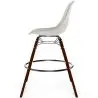 Buy Velvet Bar Stool - Scandinavian Design and Dark Wood Legs - Lumi Light grey 61598 home delivery