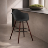 Buy Velvet Bar Stool - Scandinavian Design and Dark Wood Legs - Skandiva  Yellow 61599 - in the EU