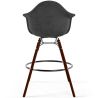 Buy Velvet Bar Stool - Scandinavian Design and Dark Wood Legs - Skandiva  Black 61599 with a guarantee