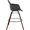Buy Velvet Bar Stool - Scandinavian Design and Dark Wood Legs - Skandiva  Black 61599 home delivery
