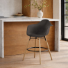 Buy Velvet Bar Stool - Scandinavian Design and Wooden Legs - Skandiva  Yellow 61597 - in the EU