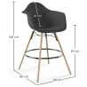 Buy Velvet Bar Stool - Scandinavian Design and Wooden Legs - Skandiva  Yellow 61597 - in the EU