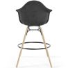 Buy Velvet Bar Stool - Scandinavian Design and Wooden Legs - Skandiva  Black 61597 with a guarantee