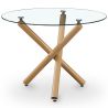 Buy Round Dining Table - Scandinavian Design - 4/5 Diners - Liona Natural 61602 - in the EU
