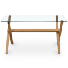 Buy Rectangular Dining Table - Scandinavian Design - 6 Diners - Liona Natural 61603 - in the EU