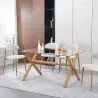 Buy Rectangular Dining Table - Scandinavian Design - 6 Diners - Liona Natural 61603 - prices