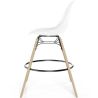Buy Velvet Bar Stool - Scandinavian Design and Wooden Legs - Lumi White 61596 in the Europe