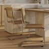Buy Dining Chair - Vintage Design - Wood and Rattan - New Edition - Lia Black 61592 - prices