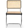 Buy Dining Chair - Vintage Design - Wood and Rattan - New Edition - Lia Black 61592 - in the EU