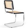 Buy Dining Chair - Vintage Design - Wood and Rattan - New Edition - Lia Black 61592 home delivery