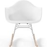 Buy Rocking Chair - Scandinavian Design - Wooden and Metal Legs - Skandiva White 61605 - in the EU