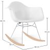 Buy Rocking Chair - Scandinavian Design - Wooden and Metal Legs - Skandiva White 61605 - in the EU